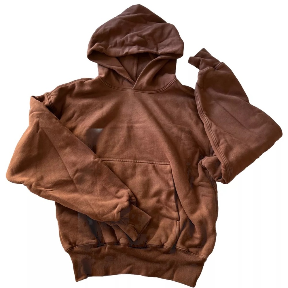 YZY Yeezy x Gap Perfect Hoodie 'Brown' Pullover Kanye West Cropped Heavy Small